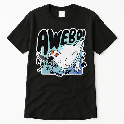Awebo Ptarmigan Arctic Cute Bird Internet Meme Funny Chicken Tall T-Shirt