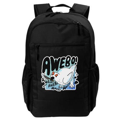 Awebo Ptarmigan Arctic Cute Bird Internet Meme Funny Chicken Backpack