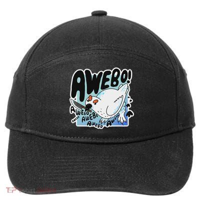Awebo Ptarmigan Arctic Cute Bird Internet Meme Funny Chicken 7-Panel Snapback Hat