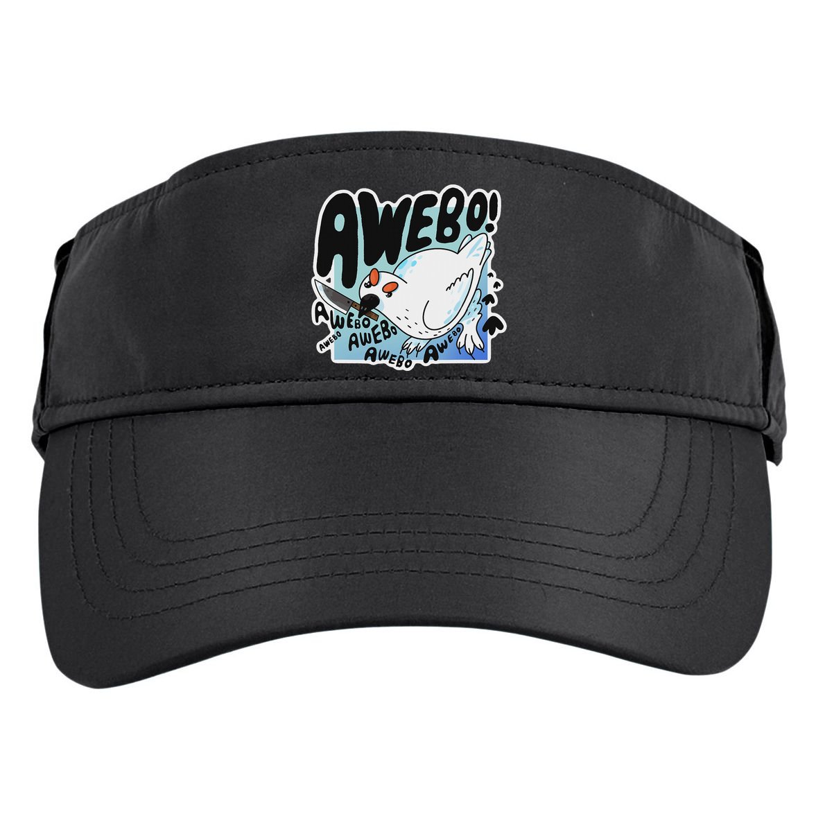 Awebo Ptarmigan Arctic Cute Bird Internet Meme Funny Chicken Adult Drive Performance Visor