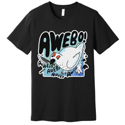 Awebo Ptarmigan Arctic Cute Bird Internet Meme Funny Chicken Premium T-Shirt