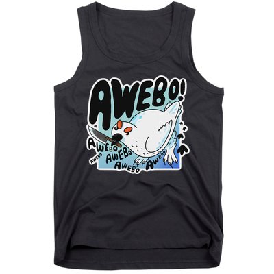 Awebo Ptarmigan Arctic Cute Bird Internet Meme Funny Chicken Tank Top