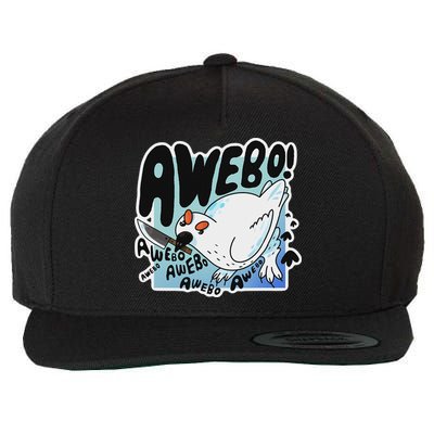 Awebo Ptarmigan Arctic Cute Bird Internet Meme Funny Chicken Wool Snapback Cap