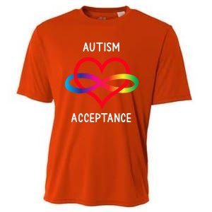 Autism Pro Acceptance Infinity Symbol For Neurodiversity Gift Cooling Performance Crew T-Shirt