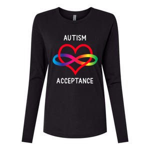 Autism Pro Acceptance Infinity Symbol For Neurodiversity Gift Womens Cotton Relaxed Long Sleeve T-Shirt