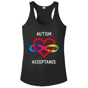 Autism Pro Acceptance Infinity Symbol For Neurodiversity Gift Ladies PosiCharge Competitor Racerback Tank