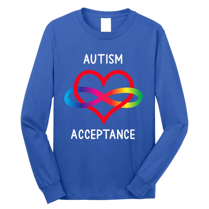 Autism Pro Acceptance Infinity Symbol For Neurodiversity Gift Long Sleeve Shirt