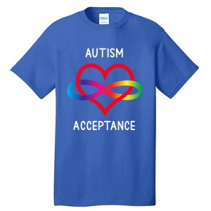 Autism Pro Acceptance Infinity Symbol For Neurodiversity Gift Tall T-Shirt