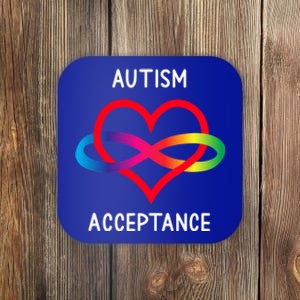 Autism Pro Acceptance Infinity Symbol For Neurodiversity Gift Coaster