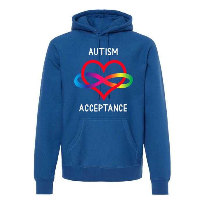 Autism Pro Acceptance Infinity Symbol For Neurodiversity Gift Premium Hoodie