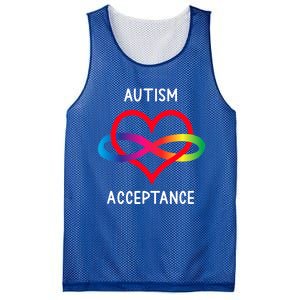 Autism Pro Acceptance Infinity Symbol For Neurodiversity Gift Mesh Reversible Basketball Jersey Tank