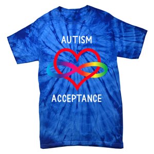 Autism Pro Acceptance Infinity Symbol For Neurodiversity Gift Tie-Dye T-Shirt