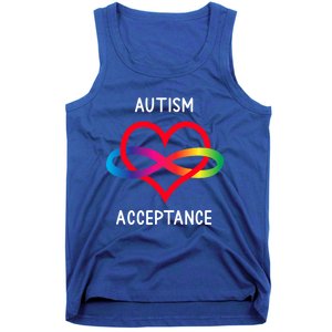 Autism Pro Acceptance Infinity Symbol For Neurodiversity Gift Tank Top