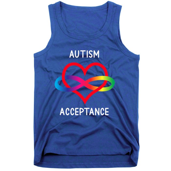 Autism Pro Acceptance Infinity Symbol For Neurodiversity Gift Tank Top