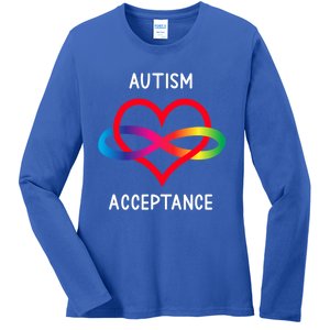 Autism Pro Acceptance Infinity Symbol For Neurodiversity Gift Ladies Long Sleeve Shirt