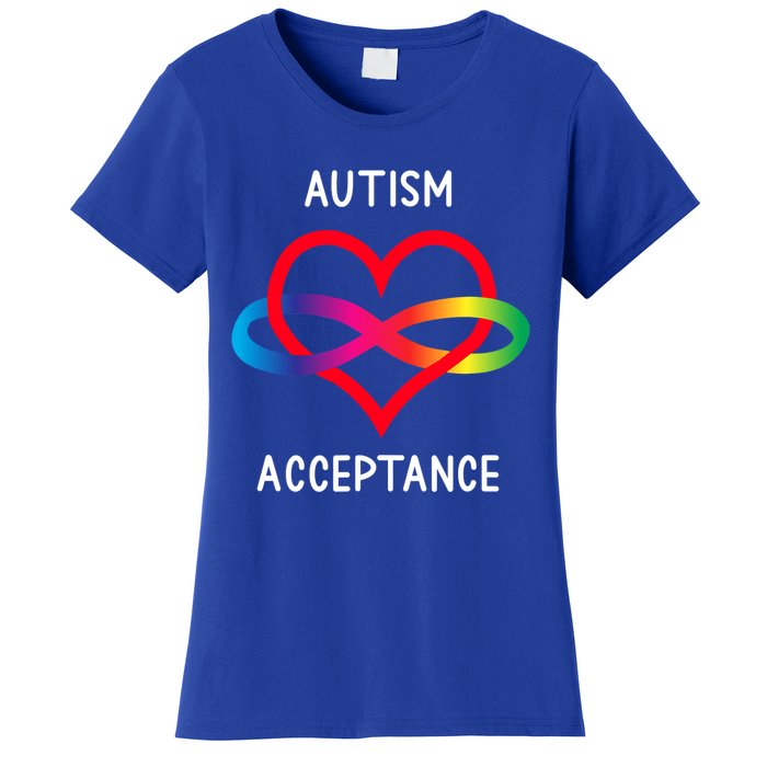 Autism Pro Acceptance Infinity Symbol For Neurodiversity Gift Women's T-Shirt