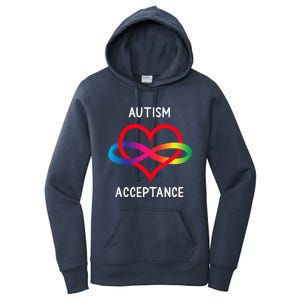 Autism Pro Acceptance Infinity Symbol For Neurodiversity Gift Women's Pullover Hoodie