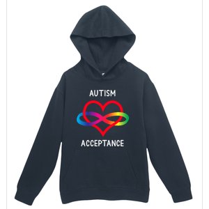 Autism Pro Acceptance Infinity Symbol For Neurodiversity Gift Urban Pullover Hoodie