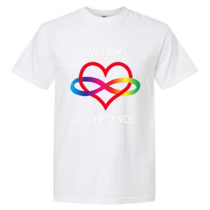 Autism Pro Acceptance Infinity Symbol For Neurodiversity Gift Garment-Dyed Heavyweight T-Shirt