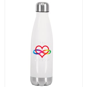 Autism Pro Acceptance Infinity Symbol For Neurodiversity Gift Stainless Steel Insulated Water Bottle