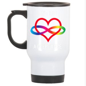 Autism Pro Acceptance Infinity Symbol For Neurodiversity Gift Stainless Steel Travel Mug