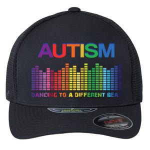 Autism Puzzle Autism Awareness Dancing To A Different Beat Meaningful Gift Flexfit Unipanel Trucker Cap