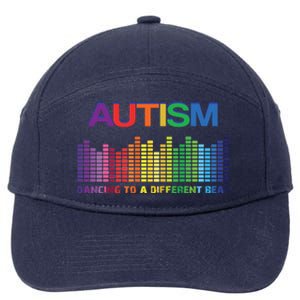 Autism Puzzle Autism Awareness Dancing To A Different Beat Meaningful Gift 7-Panel Snapback Hat