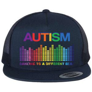 Autism Puzzle Autism Awareness Dancing To A Different Beat Meaningful Gift Flat Bill Trucker Hat