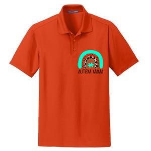 Autism Puzzle Awareness Mama Mom Son Daughter Nonverbal Gift Dry Zone Grid Polo