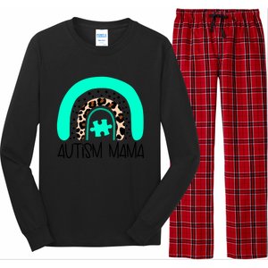 Autism Puzzle Awareness Mama Mom Son Daughter Nonverbal Gift Long Sleeve Pajama Set