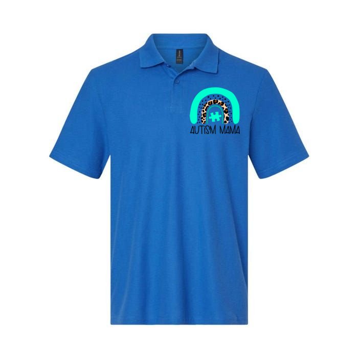 Autism Puzzle Awareness Mama Mom Son Daughter Nonverbal Gift Softstyle Adult Sport Polo