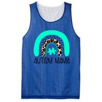 Autism Puzzle Awareness Mama Mom Son Daughter Nonverbal Gift Mesh Reversible Basketball Jersey Tank