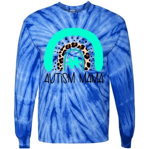 Autism Puzzle Awareness Mama Mom Son Daughter Nonverbal Gift Tie-Dye Long Sleeve Shirt