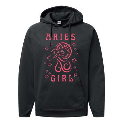 Aries Personality Astrology Zodiac Sign Horoscope Performance Fleece Hoodie