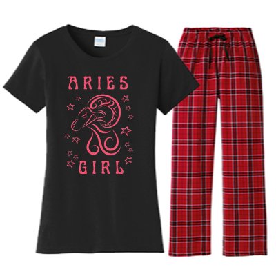 Aries Personality Astrology Zodiac Sign Horoscope Women's Flannel Pajama Set