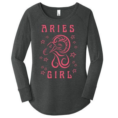 Aries Personality Astrology Zodiac Sign Horoscope Women's Perfect Tri Tunic Long Sleeve Shirt