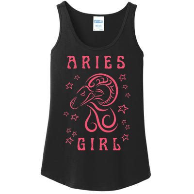 Aries Personality Astrology Zodiac Sign Horoscope Ladies Essential Tank