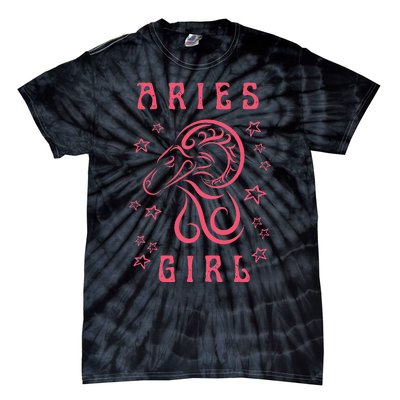 Aries Personality Astrology Zodiac Sign Horoscope Tie-Dye T-Shirt