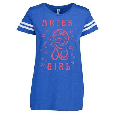 Aries Personality Astrology Zodiac Sign Horoscope Enza Ladies Jersey Football T-Shirt