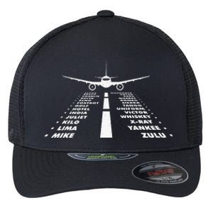 Airplane Phonetic Alphabet Airline Pilot Aviation Lover Flexfit Unipanel Trucker Cap