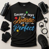 Autism Perfect Autism Awareness, Autism Puzzle Cooling Performance Crew T-Shirt