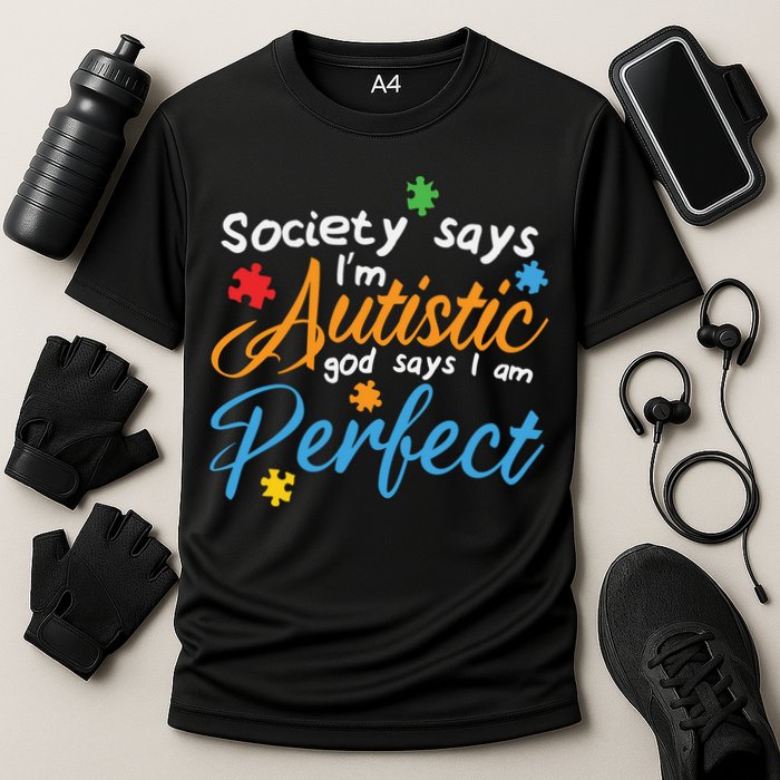 Autism Perfect Autism Awareness, Autism Puzzle Cooling Performance Crew T-Shirt