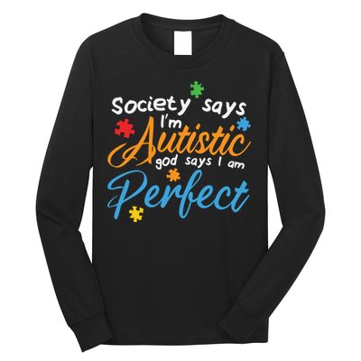 Autism Perfect Autism Awareness, Autism Puzzle Long Sleeve Shirt