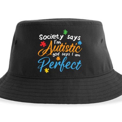 Autism Perfect Autism Awareness, Autism Puzzle Sustainable Bucket Hat