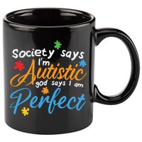 Autism Perfect Autism Awareness, Autism Puzzle 11oz C Handle Ceramic Mug
