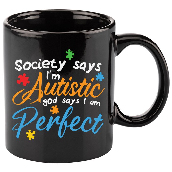 Autism Perfect Autism Awareness, Autism Puzzle 11oz C Handle Ceramic Mug