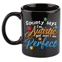 Autism Perfect Autism Awareness, Autism Puzzle 11oz C Handle Ceramic Mug