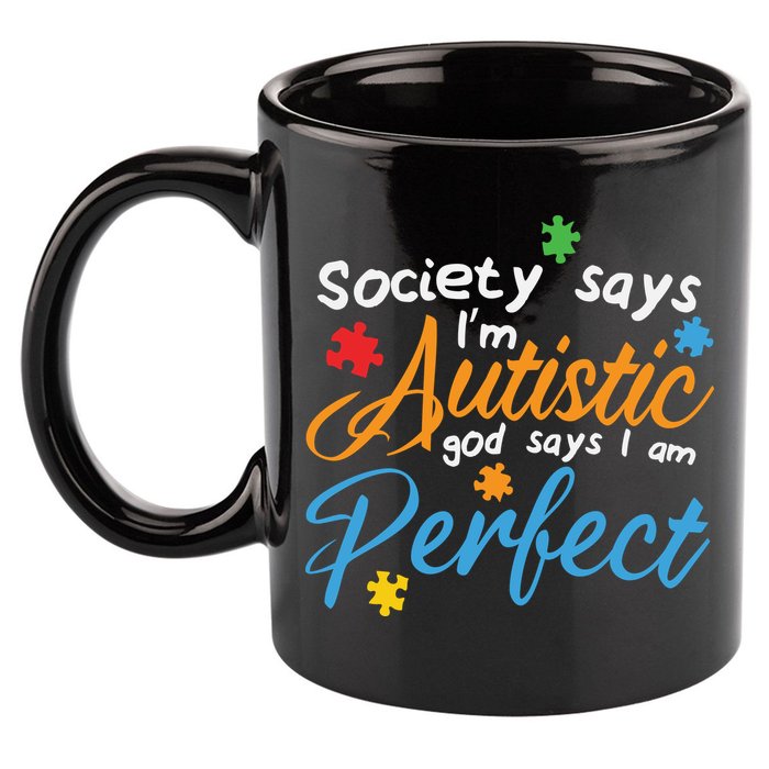 Autism Perfect Autism Awareness, Autism Puzzle 11oz C Handle Ceramic Mug