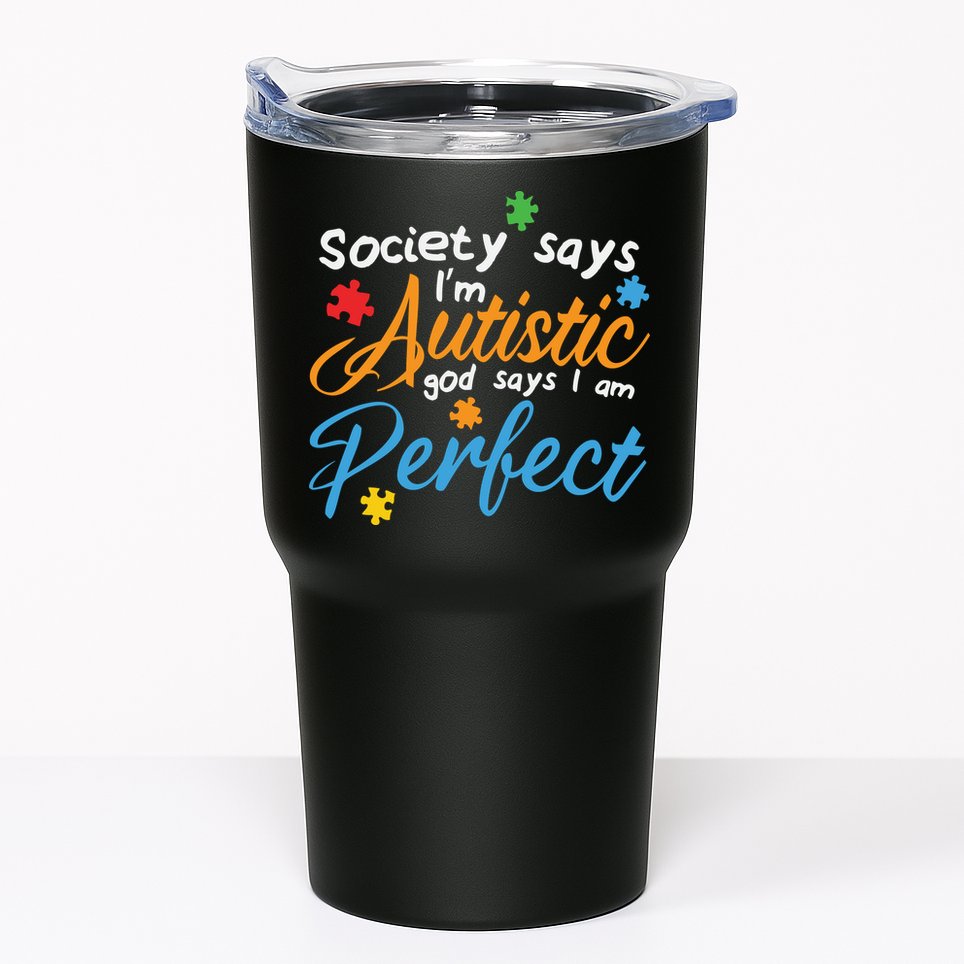 Autism Perfect Autism Awareness, Autism Puzzle Tumbler