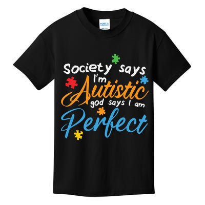 Autism Perfect Autism Awareness, Autism Puzzle Kids T-Shirt